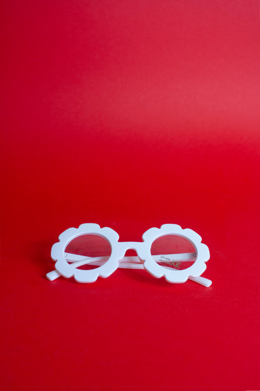 Zus and Co - Baby Flower Sunglasses, White