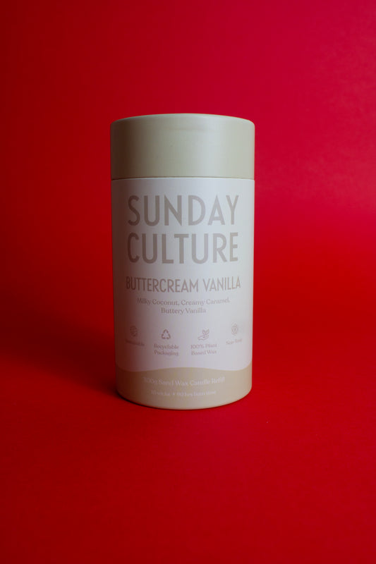 Sunday Culture Candle - Buttercream Vanilla Refill