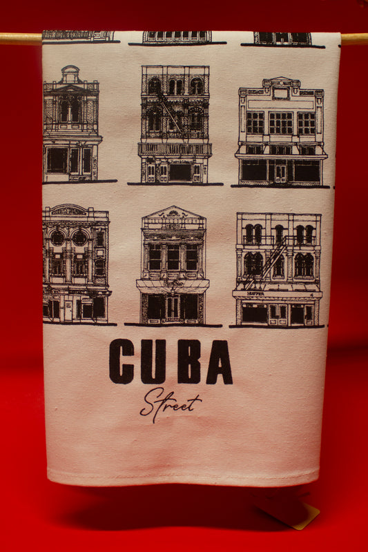 Josh Draws Houses Tea Towel Print – Cuba Street, Wellington