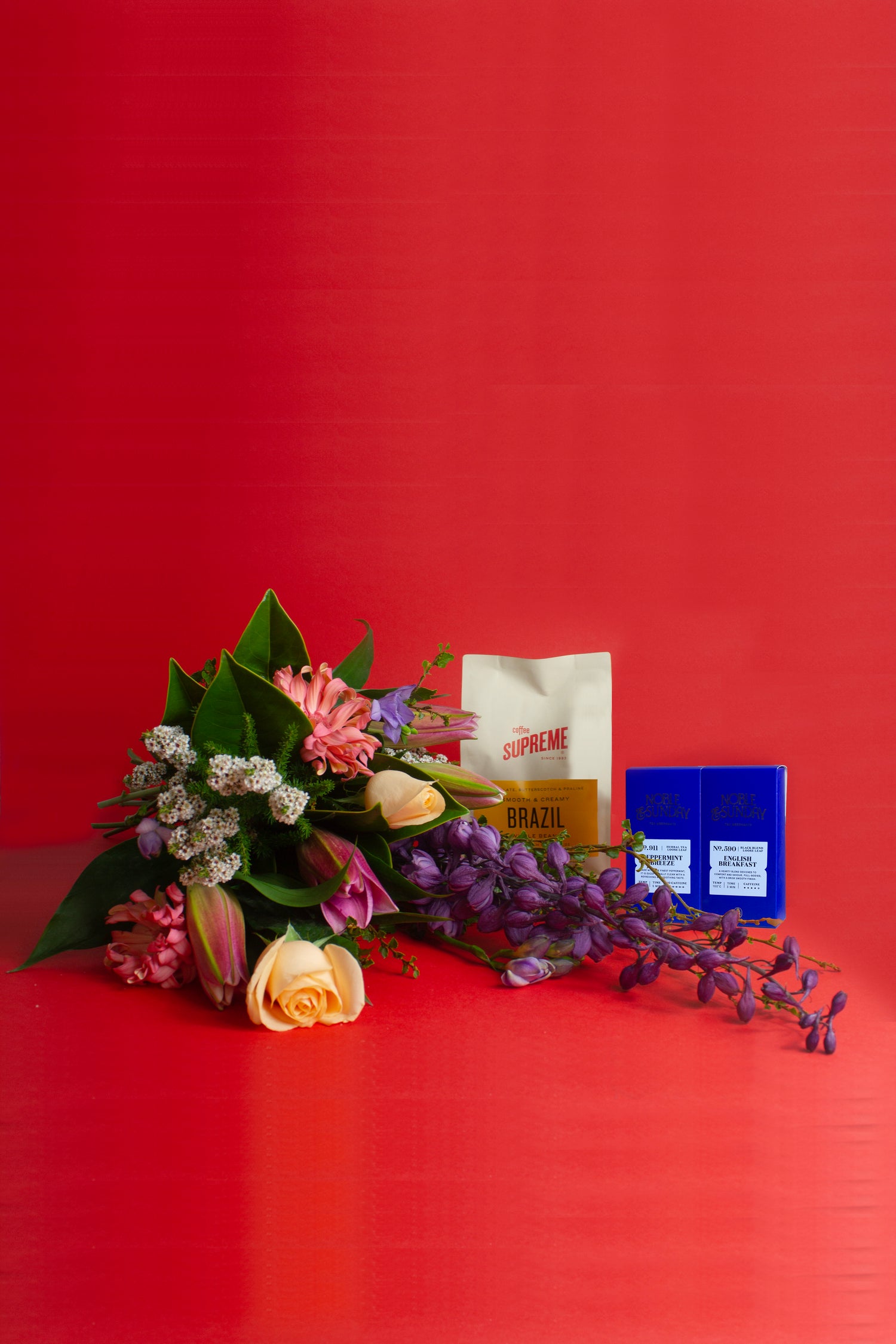 Coffee, Tea & Bright Flower Bundle