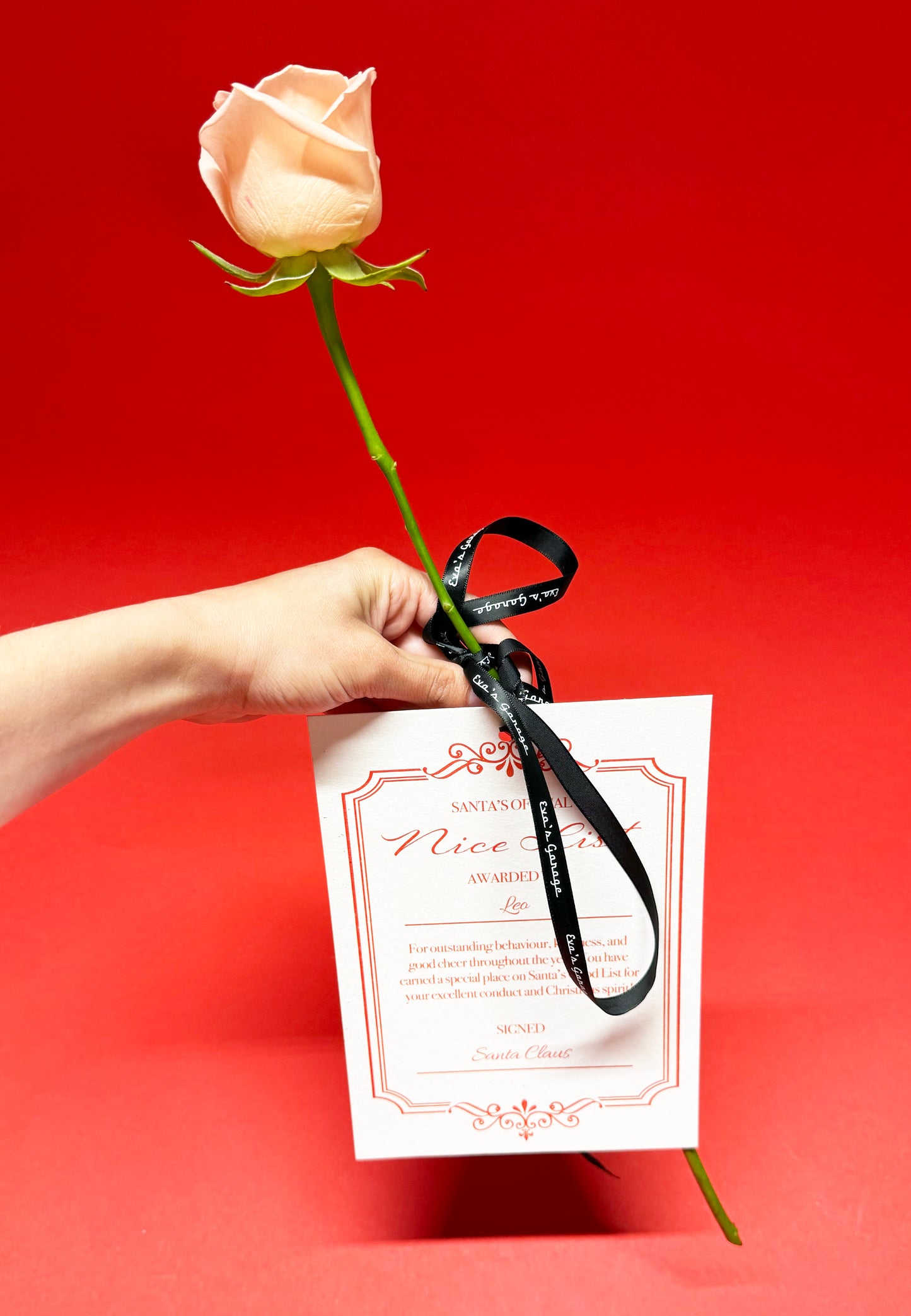 Santa's Nice List Personalised Card