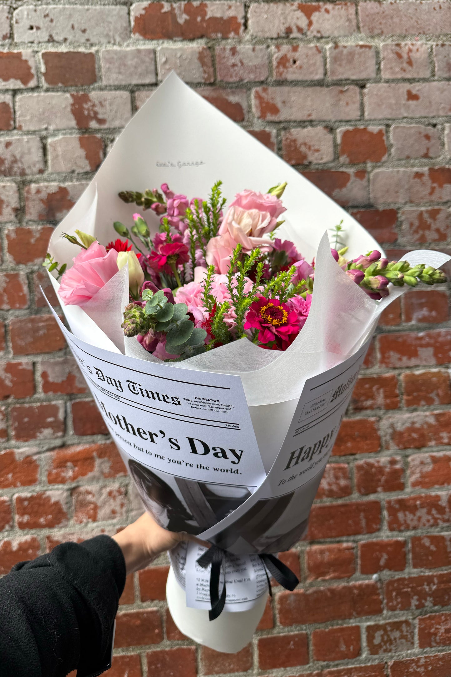Mothers Day Pink and Red Bouquet